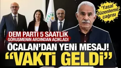 İmralı heyeti Öcalan'ın yeni mesajını paylaştı! 'Yasal düzenleme' çağrısı!