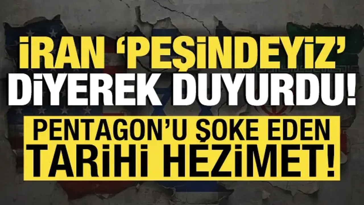 İran 'kaçan askerlerin peşindeyiz' diyerek duyurdu! ABD'den tarihi hezimet
