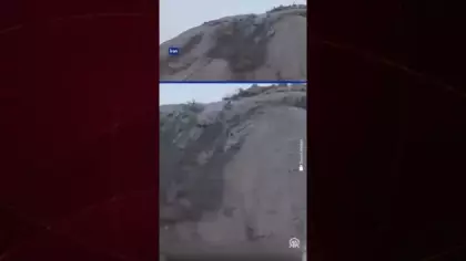 İran'da lav yerine çamur püskürten volkan harekete geçti
