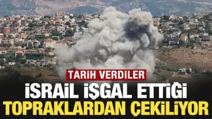İsrail işgal ettiği topraklardan çekiliyor: Tarih verdiler
