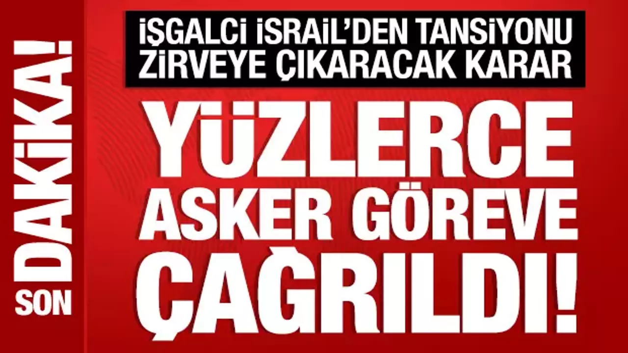 İsrail’den yeni karar: 400 bin yedek asker silah altına alınıyor