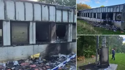 İsrailli şirketi ateşe verdiler: Binayı yaktılar