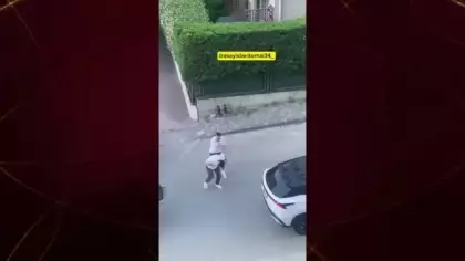 İstanbul'da trafikte muştayla tartıştığı kişiye saldıran maganda hakkında gereği yapıldı!