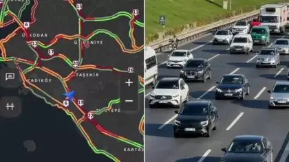 İstanbul’da yağış trafiği etkiledi: Anadolu Yakası’nda yoğunluk yüzde 78’e ulaştı