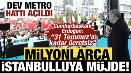 İstanbul'un en uzun metrosu açıldı: Havalimanı 30 dakikaya düştü