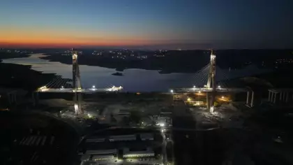 Kanal İstanbul’da tarihi adım! İlk köprü yükseliyor