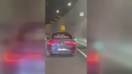 Karabük'te lösemiyi yenen oğlu için şehir turu atan babaya diğer sürücülerden destek