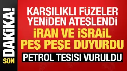 Karşılıklı füze saldırıları: İran'da petrokimya tesisi vuruldu! İsrail teyakkuzda