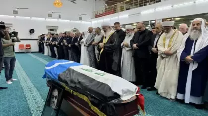 Kerkük Valisi Ağa'nın babası son yolculuğuna uğurlandı