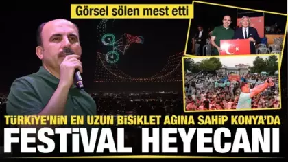 Konya Bisiklet Festivali’nin açılışı coşkuyla gerçekleşti