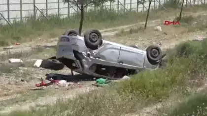 Konya'da feci kaza: Takla atan otomobildeki çocuk hayatını kaybetti