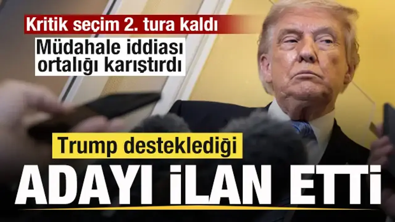 Kritik seçim 2. tura kaldı! Trump desteklediği adayı ilan etti! Müdahale iddiası!