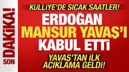 Külliye'de sıcak saatler: Erdoğan, Mansur Yavaş'ı kabul etti! Yavaş'tan sürpriz açıklama