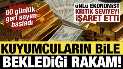 Kuyumcular bile bu rakamı bekliyor! Altın ve gümüş için 60 günlük geri sayım başladı