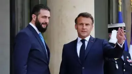 Macron heyetiyle birlikte Suriye'ye gidiyor