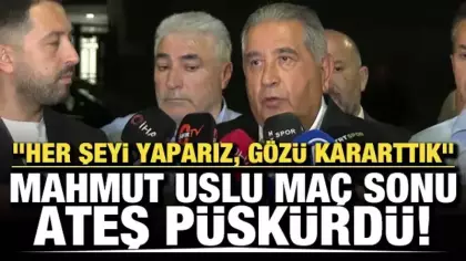 Mahmut Uslu maç sonu ateş püskürdü! 