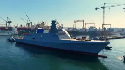 Malezya Korvet Projesi'nde üçüncü gemi törenle denize indirildi