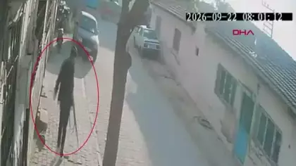 Manisa’da okul önünde dehşet saçan saldırgan böyle görüntülendi!