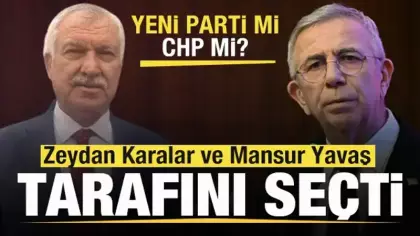 Mansur Yavaş, Zeydan Karalar ve Vahap Seçer tarafını seçti! Hangi partide yer alacaklar?