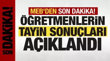 MEB duyurdu! Öğretmenlerin sıra sonuçları açıklandı