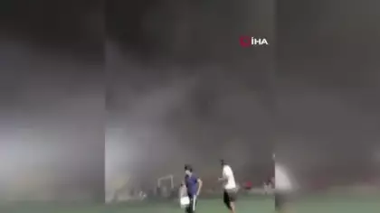 Meksika’da stadyumu fırtına vurdu