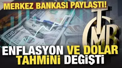 Merkez Bankası açıkladı: Piyasanın yıl sonu enflasyon ve dolar tahmini yükseldi