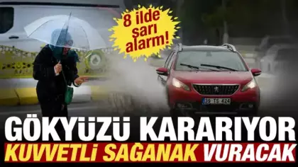 Meteoroloji uyardı: Sıcaklık 6 derece birden düşecek! Kuvvetli yağış geliyor