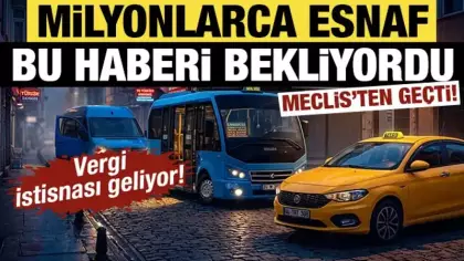 Milyonlarca esnaf bu haberi bekliyordu: Vergi istisnası geliyor! Meclis'ten geçti