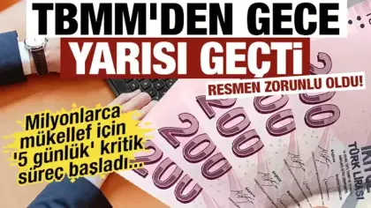 Milyonlarca mükellefi ilgilendiren e-tebligat yasası Meclis'te kabul edildi