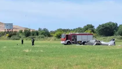 Mısır tarlasına uçak düştü, pilot öldü