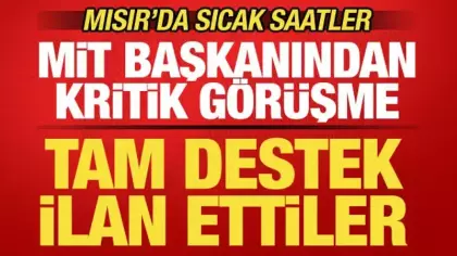 Mısır'da sıcak saatler! MİT Başkanı Kalın'dan kritik görüşme! Hamas desteğini ilan etti
