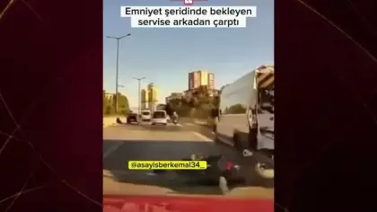 Motosikletlinin dikkatsizliği pahalıy patladı