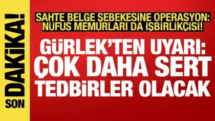 Nüfus memurlarıyla iş birliği yaparak sahte belge hazırlayan 31 kişiye gözaltı