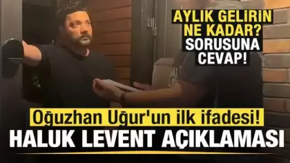 Oğuzhan Uğur'un ifadesi! Haluk Levent açıklaması! Aylık gelirin ne kadar? sorusuna cevap