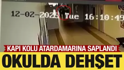 Okul koridorunda dehşet! Kapı kolu atardamarına saplandı, ölümden döndü