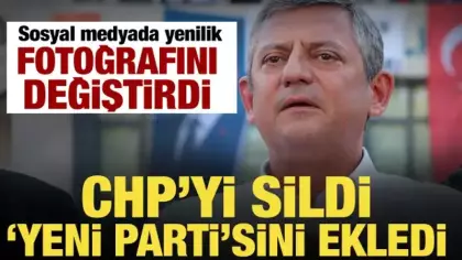Özgür Özel'den dikkat çeken hamle! Profilini değiştirdi, 'YENİ PARTİ' detayı...