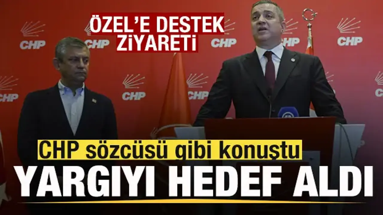 Özgür Özel'e destek ziyareti! TBB Başkanı Erinç Sağkan CHP sözcüsü gibi konuştu