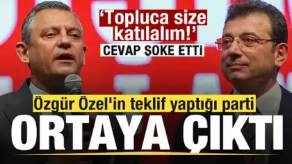 Özgür Özel'in teklif yaptığı parti ortaya çıktı! Topluca size katılalım! Cevap şoke etti