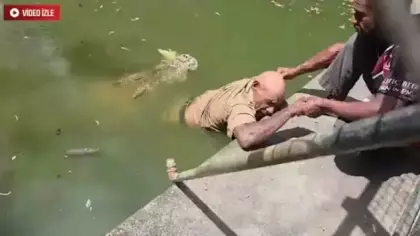 Papua Yeni Gine'de dehşet: Beslediği timsahın kurbanı oldu!