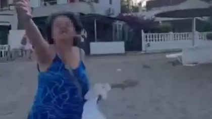 Plajda tesettürlü anne ile kızına saldırmıştı, utanmaz kadınla ilgili yeni gelişme!