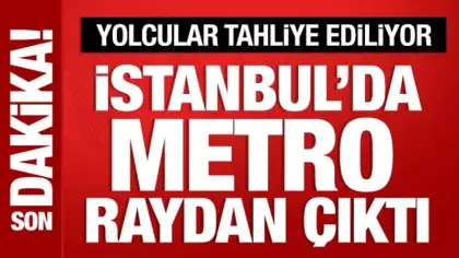 Sabiha Gökçen Havalimanı metrosu raydan çıktı