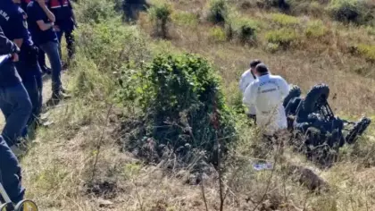 Şarampole devrilen ATV'nin sürücüsü öldü