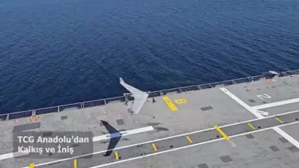 Savaş gemilerinden dikey kalkış: KALKAN DİHA deniz testlerini başarıyla geçti!