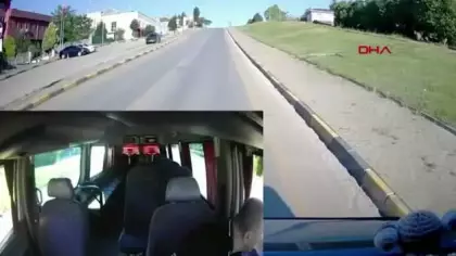Savcı ile minibüs şoförünün trafikteki tartışması kamerada