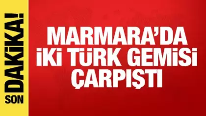 Silivri açıklarında iki Türk gemisi çarpıştı