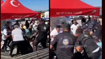 Silivri'de batan gemiyi takip eden gazetecilere saldırı gerçekleşti