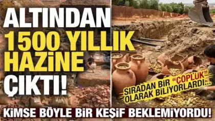 Sıradan bir çöplük sanılıyordu: Altından 1500 yıllık hazine fışkırdı!