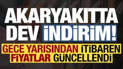 Son dakika: Akaryakıtta dev indirim! Gece yarısından itibaren fiyatlar değişti...