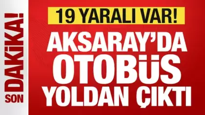 Son Dakika... Aksaray’da otobüs yoldan çıktı: Yaralılar var