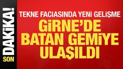 Son dakika... Girne'de batan gemiye ulaşıldı
